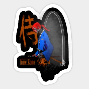 New zone samurai Sticker